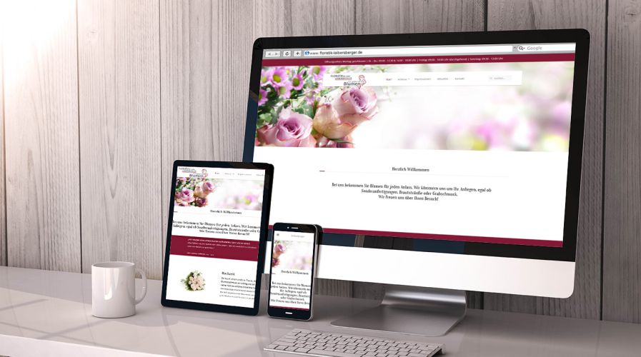 Floristik Leibersberger – Website, Responsive Webdesign, Corporate Design